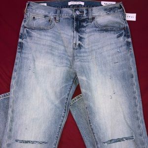 Pac-sun Slim Taper Light Blue Washed Jeans